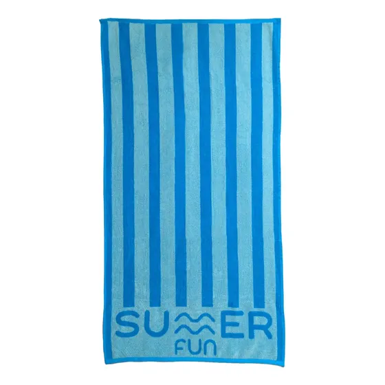 Toalla De Playa Stripes Summer Fun 90x180 Cm Made In India