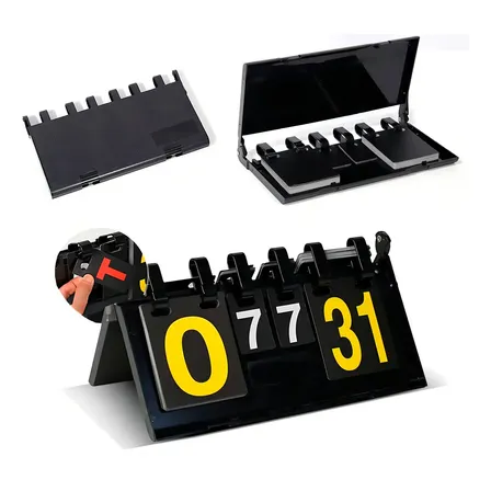 Placar De Mesa Dobrável Marcador Contador Manual Volei Futevôlei Futebol Esporte Forte Triboshop