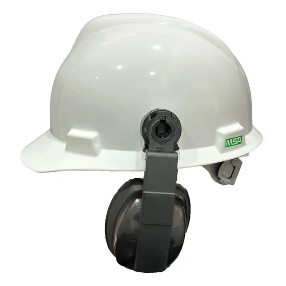 Capacete Msa V-gard Com Carneira Push Key + Abafador Mark V