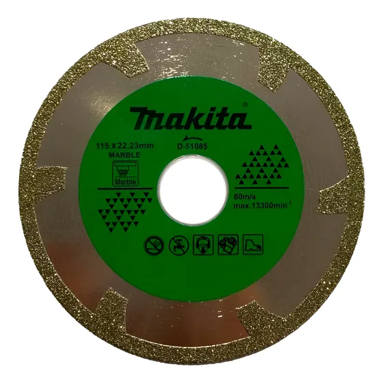 Disco Diamantado Electrochapado Makita 4-1/2 (115mm) D-51085