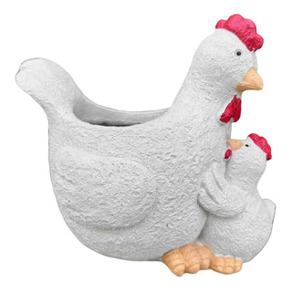 Plantador De Pollo Pot Figurina De Pollo Linda Pot Resina De Plantador De Pollo Pot Figurina De Pollo Linda Pot Resina De