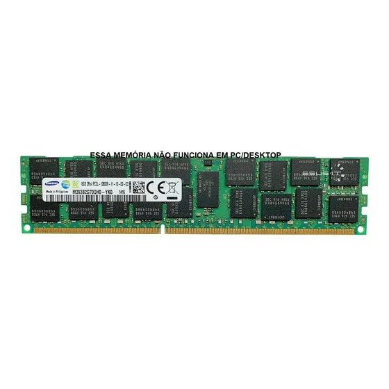 Memória Servidor 16gb Ddr3 Pc3l-10600 Hp Dell Ibm Supermicro