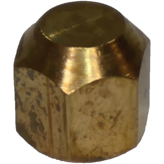 Tapa Ciega 1/4 Flare Hembra Bronce -- Alef Refrigeracion --