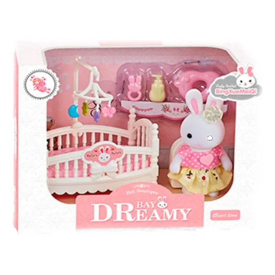 Playset Bay Dreamy Dormitorio Cuna Conejita
