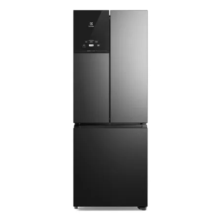 Geladeira Frost Free Inverter 480L Efficient AutoSense 3 Portas Black Inox Look IM7B Electrolux