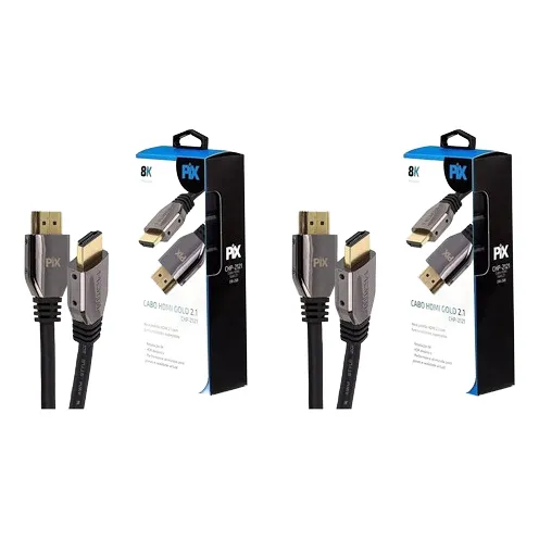 Cabo Hdmi 2.1 8k Hdr Ultra Hd Dinâmico 1,5 Metro Pix 2121