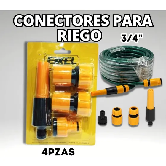Conectores Para Riego 4pcs Exxel