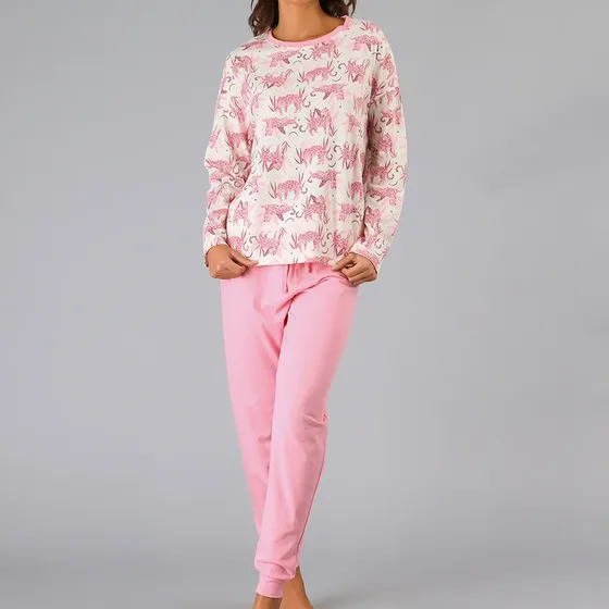 Pijamas Top + Pantalon En Caja Flores Mujer 34011-273