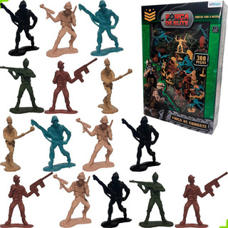 300 Boneco Soldado Plastico Guerra Exercito Militar Miniatur 300 Boneco Soldado Plastico Guerra Exercito Militar Miniatur