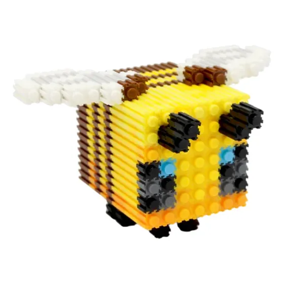 Juguete De Construcción Pixel Blocks De Abeja De Minecraft