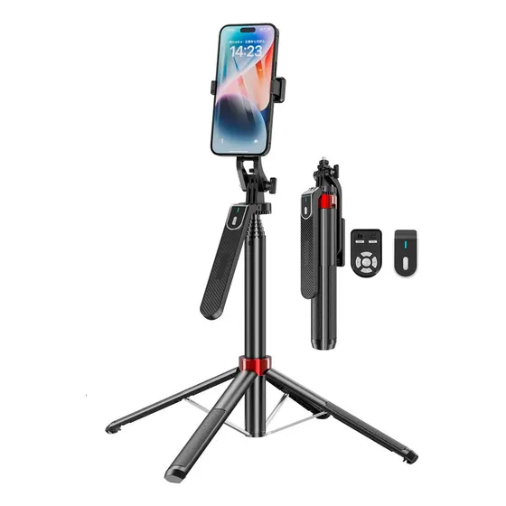 Selfie Stick Con Trípode 2.2m Y Control Remoto Bluetooth