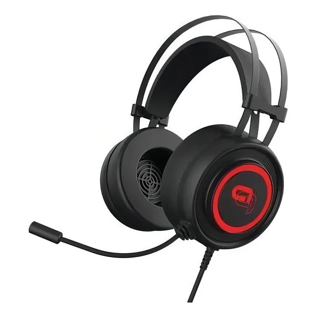 Audifonos Alpha Gaming Titan Stereo Hi Fi 2.1 Led 7 Colores Color Negro