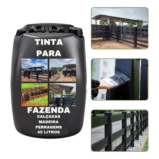 Tinta Para Fazenda Proteção De Currais E Madeira