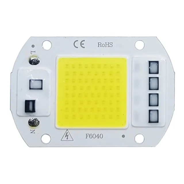 Led Chip Cob 50w 110vca Blanco F. 6500k 20 Piezas.