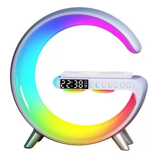 Luminária G Led Rgb Com Carregador Por Indução E Bluetooth Luminária G Led Rgb Com Carregador Por Indução E Bluetooth