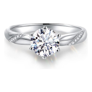 Anillo De Compromiso Solitario Flame De 1,5 Quilates Chapado Anillo De Compromiso Solitario Flame De 1,5 Quilates Chapado