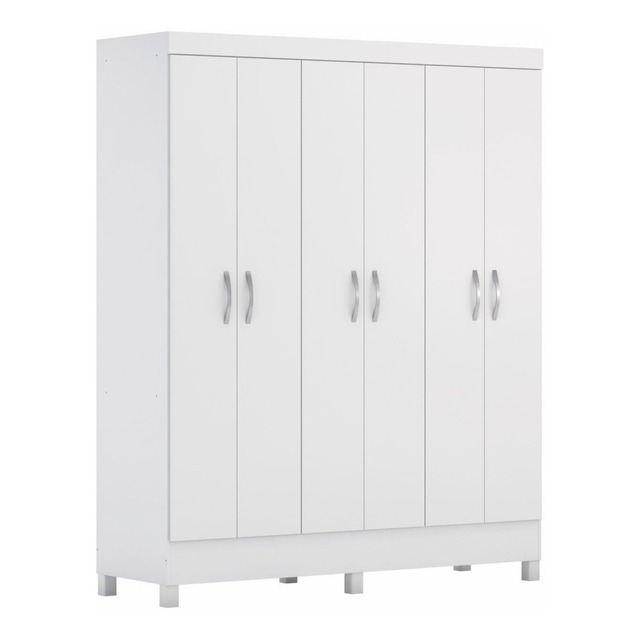 Guarda Roupa Casal 6 Portas Falco Yescasa Branco Cjwt Guarda Roupa Casal 6 Portas Falco Yescasa Branco Cjwt