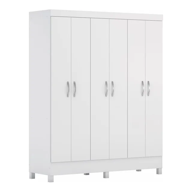 Guarda Roupa Casal 6 Portas Falco Yescasa Branco Cjwt Guarda Roupa Casal 6 Portas Falco Yescasa Branco Cjwt