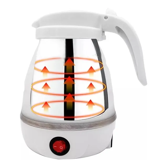Hervidor Tetera Portátil Electrica Plegable Jarra Taza Cafe Color Rosa