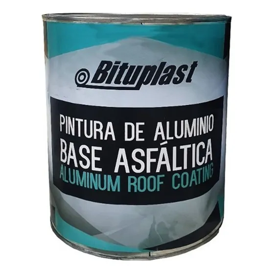 Pintura De Aluminio Base Asfáltica Bituplast