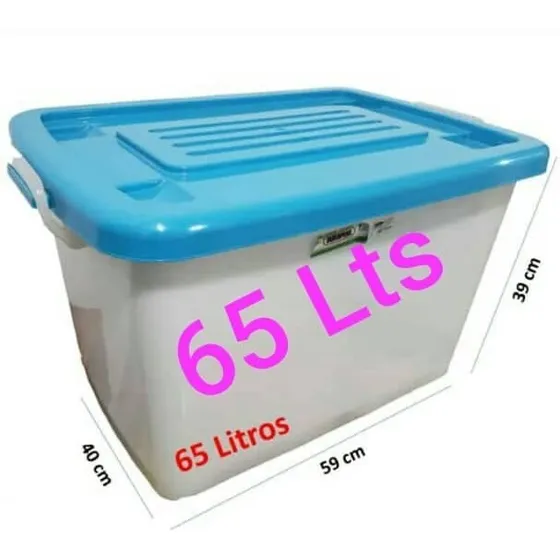 Cajas Multiuso Plasticas De  65 Litros 