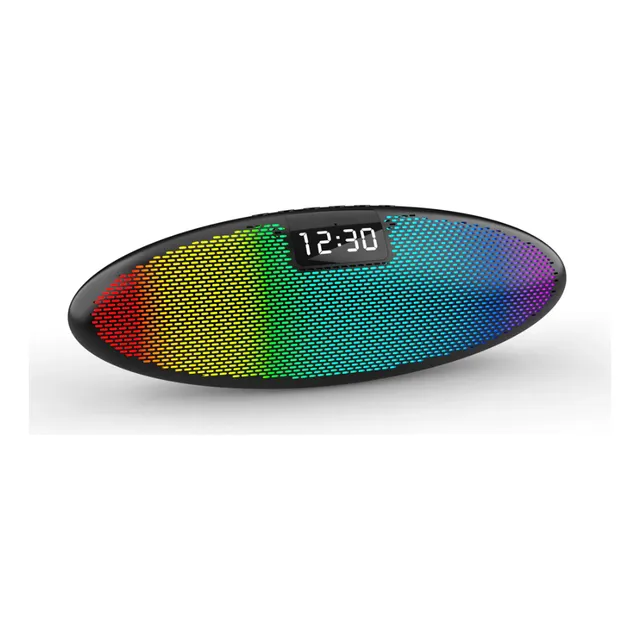 Parlante Relog Con Luces Rgb