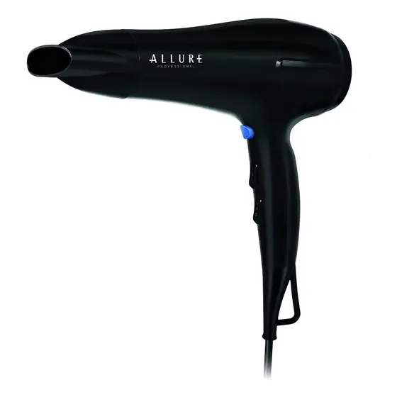 Secador de Pelo Profesional Allure 2200W Iónico 2 Velocidades Negro