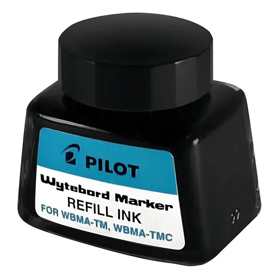 Tinta Para Marcador De Pizarra Pilot Frasco 30 Ml Con Gotero Color Negro