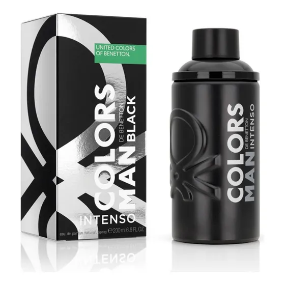 Perfume Benetton Colors Man Black Intenso Para Hombre 200ml
