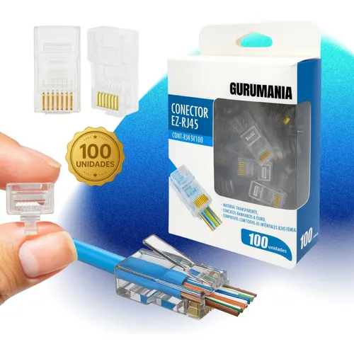 藍ページ Cabo de Rede It-Blue RJ45 Cat6 20 Metros Conectores Banhados a