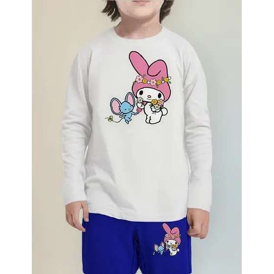 Pijama Largo Niñas Algodon My Melody Flores