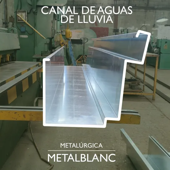Canales De Lluvia Galvanizada Cal 20 Y 22