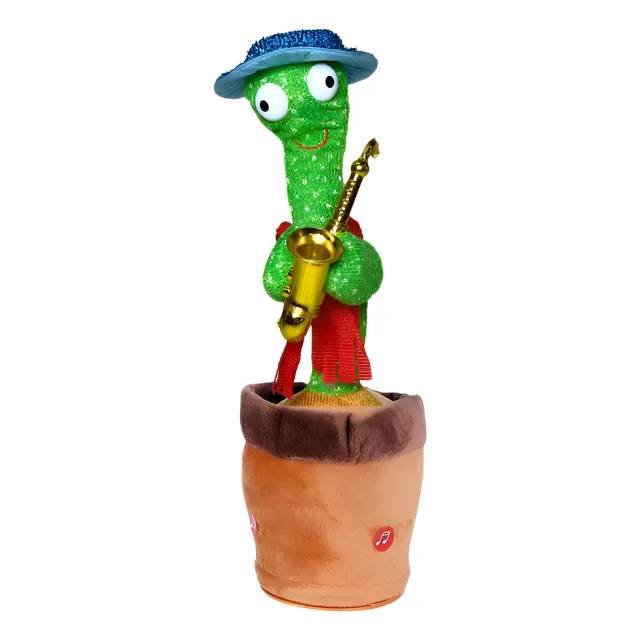 Cactus De Juguete Luminoso Bailar Cantar Voz Repetir