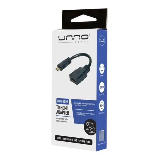 Adaptador  Mini Hdmi Macho A  Hembra Hdmi 