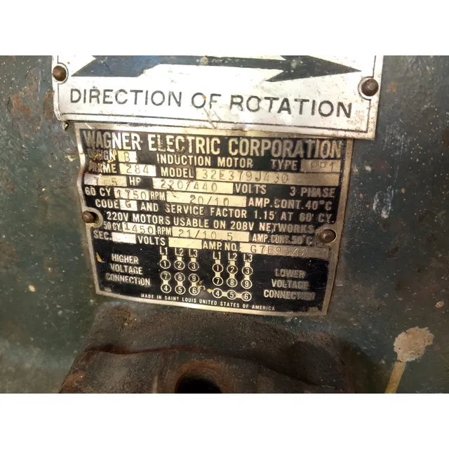 Motor Eléctrico Trifásico 7.5 Hp/1450 Rpm (usado)