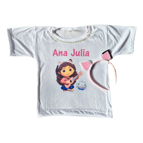 Remera Gaby Y La Casa De Muchachas Con Vincha.