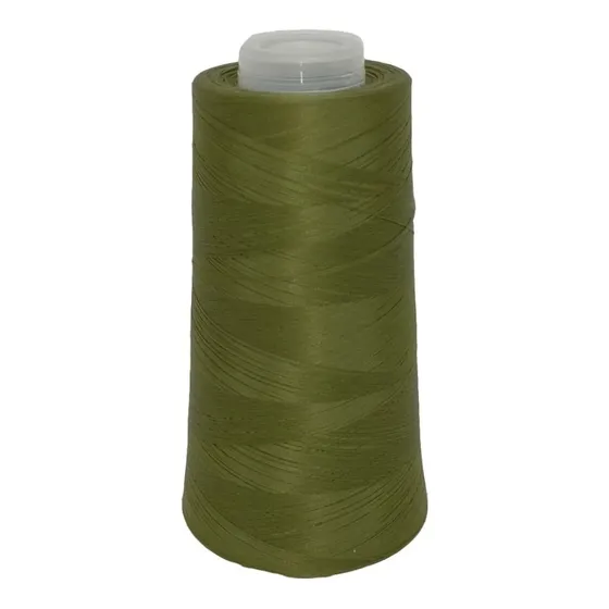 Hilo Poliester Texturizado P/overlock Cono 130gr Vahe X 3uni Color 126 Verde Militar