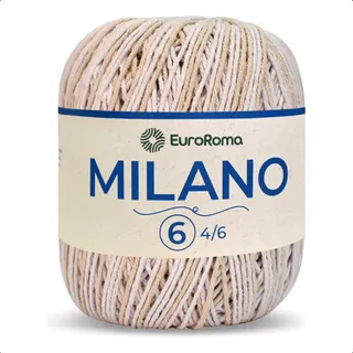 Barbante Milano Euroroma N6 200g 226m Mesclado Multicolorido Barbante Milano Euroroma N6 200g 226m Mesclado Multicolorido