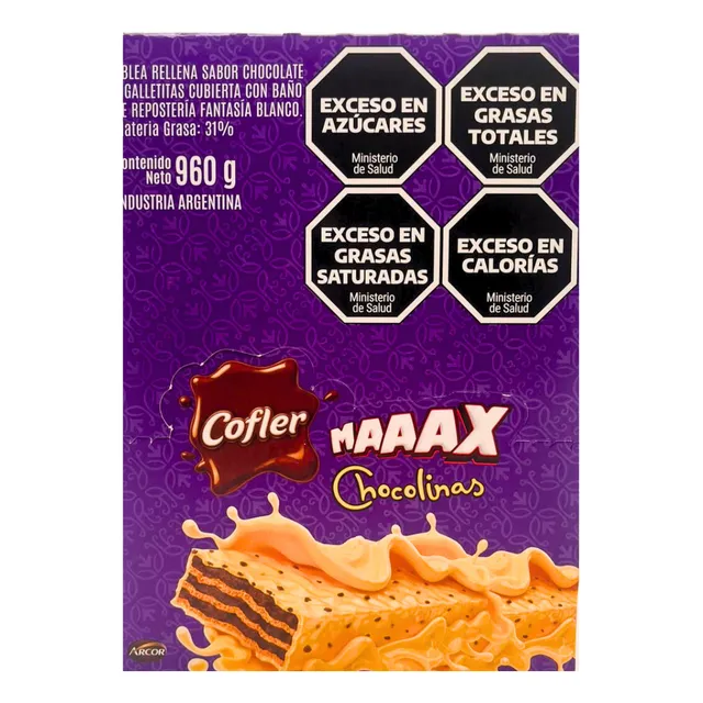 Oblea Cofler Maaax Chocolinas X 16 Unidades - Lollipop