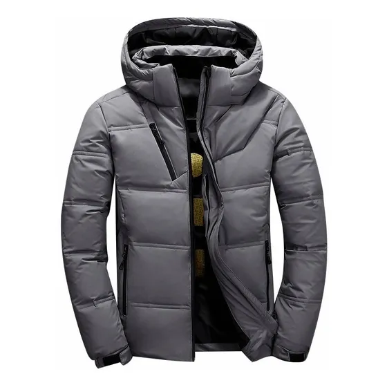 Chamarra Rompevientos Casual Abrigada Con Capucha P/hombre