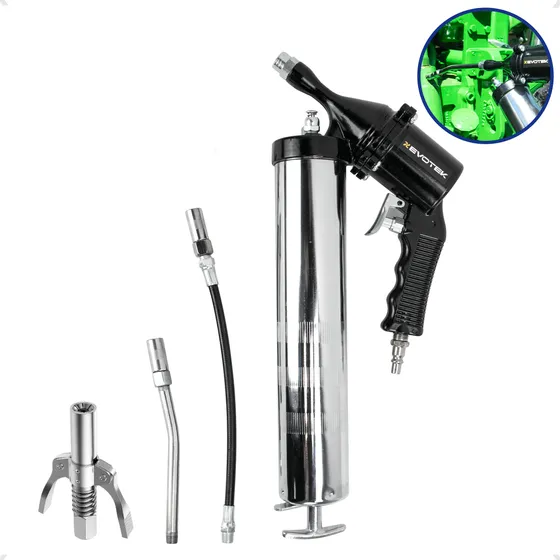 Máquina De Engraxar Manual Graxa C/ Bico Acoplador 600g