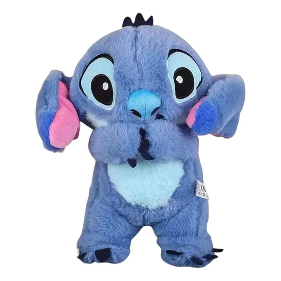 Pelucia Stitch Mexe A Orelha Peek A Boo Boneco Disney