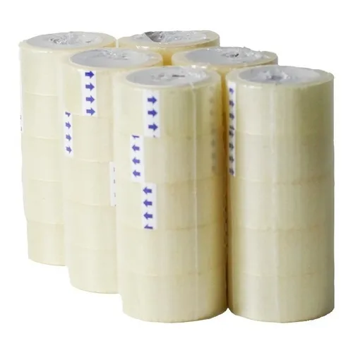 50 Fitas Adesiva Transparente 48 Mm X 100 Metros