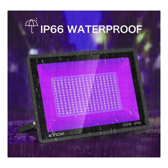 Reflector 200w Luz Neon Uv Negra