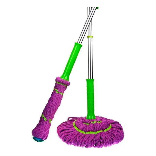 Trapeador Magico Mechudo Mop Giratorio Auto Exprimible