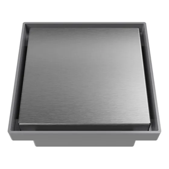 Ralo Oculto Quadrado De 15x15 Com Tampa Em Inox Astra Icwt