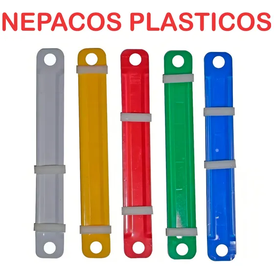 Broches Nepaco Plastico P/carpeta, Colores X 50 Unid Color MIX
