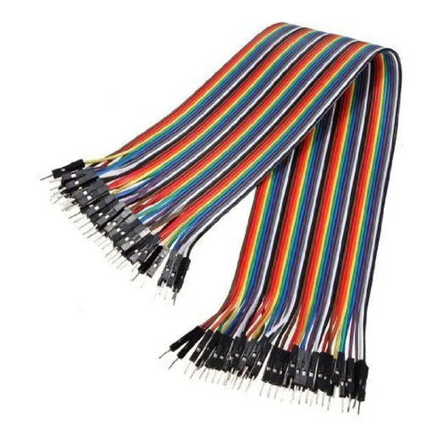 Cable Jumper / Dupont Macho-macho (20 Cm) 40 Unid.