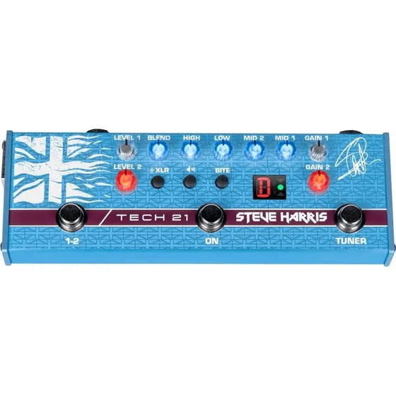 Pedal de efeito Tech 21 SansAmp SH1 azul
