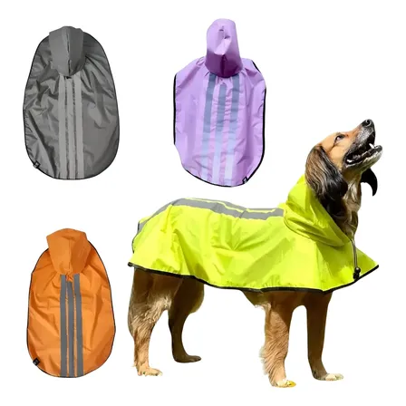 Capa De Chuva Pet Cao Emborrachada Golden Porte Grande X X G